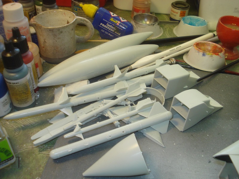 Pile of missiles and stuff