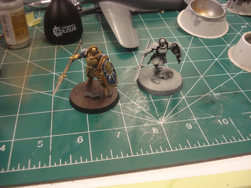First figure painted