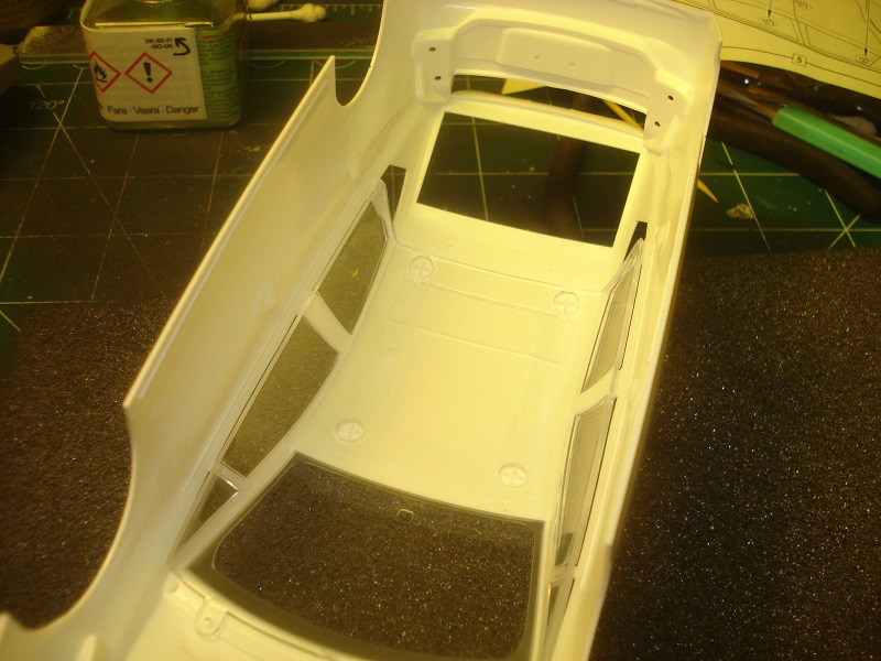 Dry fit of main glass section